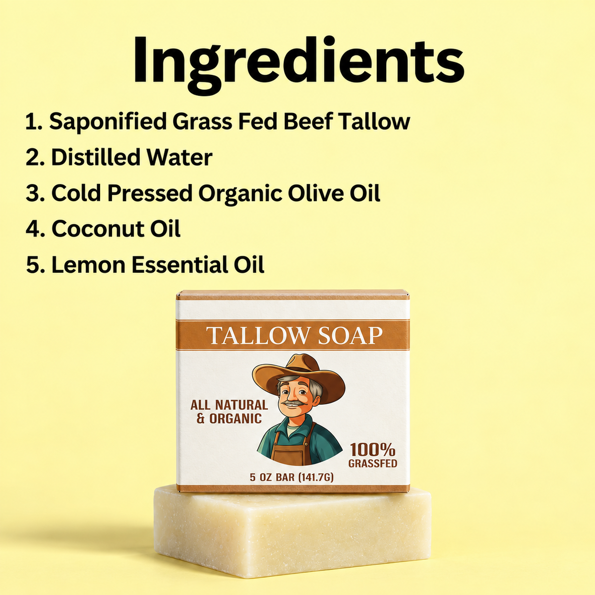 Tallow Soap Bar