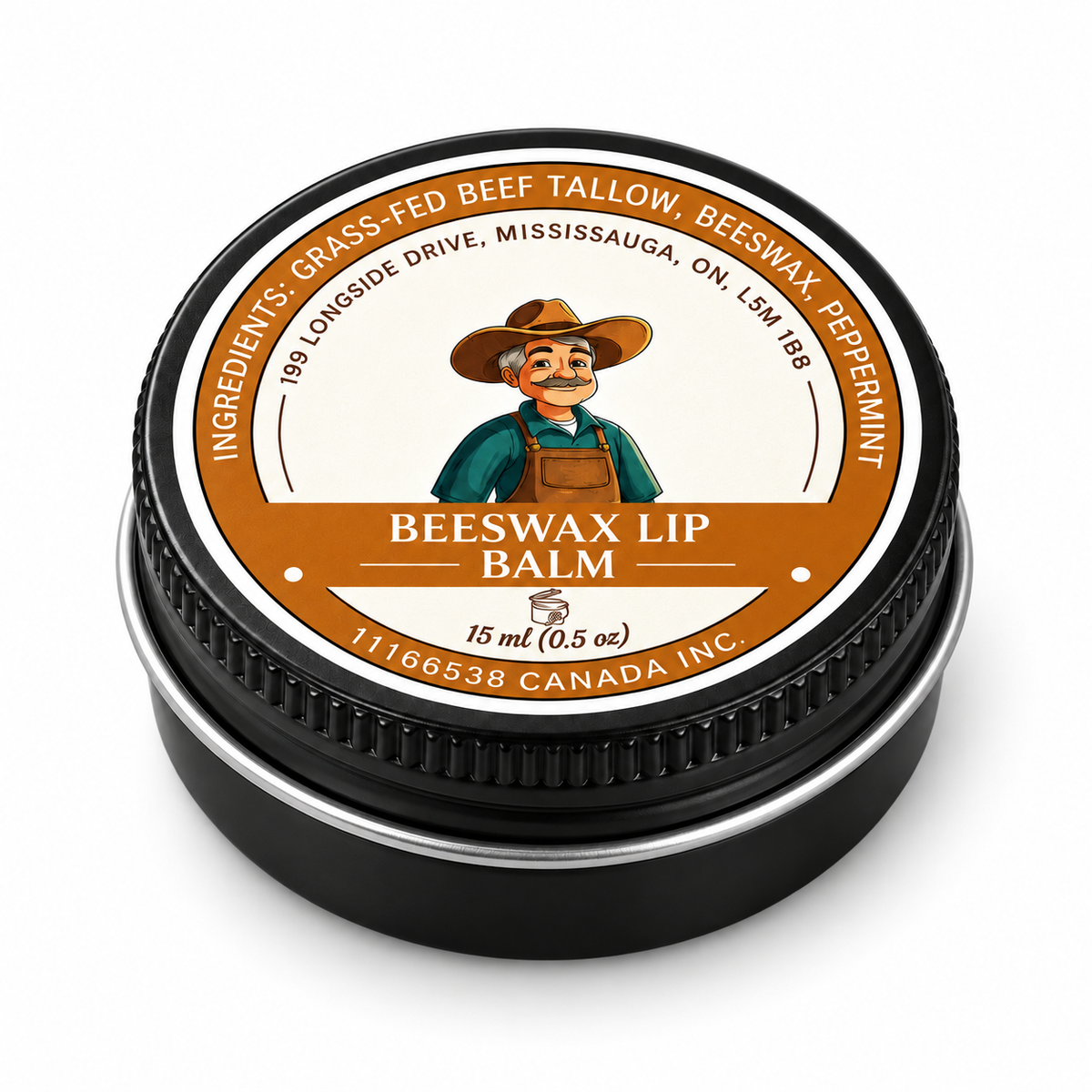 Peppermint Beeswax Lip Balm - 15 ml