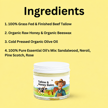 Tallow & Honey Balm - 2 oz