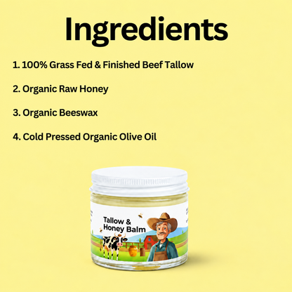 No Essential Oils - Tallow & Honey Balm