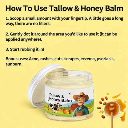 No Essential Oils - Tallow & Honey Balm